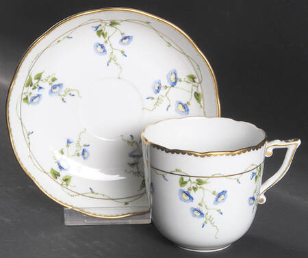Morning Glory (Ny) Flat Cup & Saucer Set