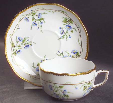 Morning Glory (Ny) Flat Cup & Saucer Set