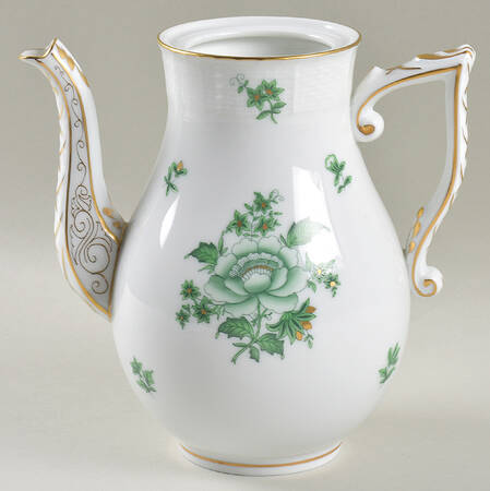 Nanking Bouquet Vert Green (NBV) Small Coffee Pot No Lid