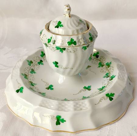 Persil Ink Pot with Lid, Insert & Attached Tray