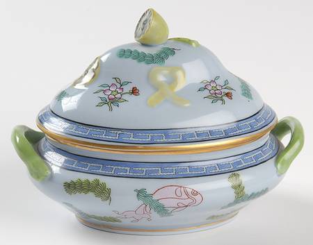 Poisson (PO) (Blue Background) Mini Tureen & Lid