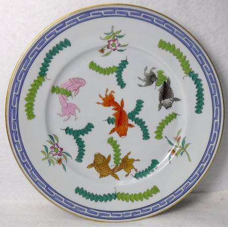 Poisson (PO) (Blue Background) Luncheon Plate