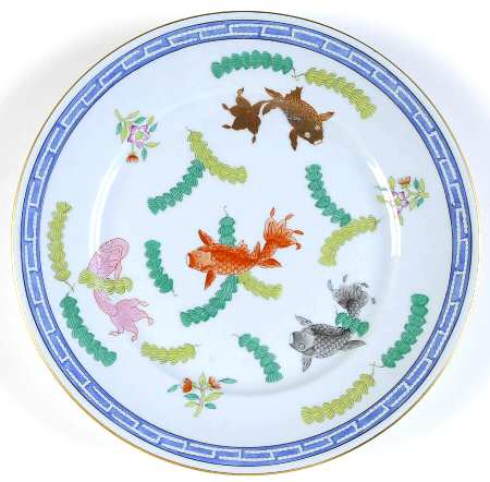 Poisson (PO) (Blue Background) Salad Plate