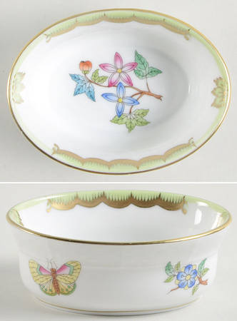 Queen Victoria (Green Border) 3" Mini Bowl