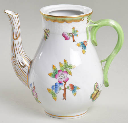 Queen Victoria (Green Border) Individual Coffee Pot No Lid