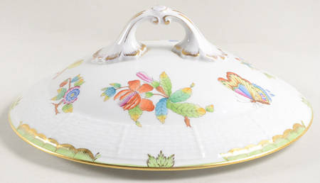 Queen Victoria (Green Border) Lid for Tureen