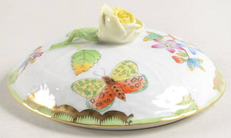 Queen Victoria (Green Border) Lid for Sugar Bowl