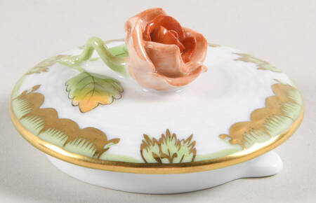 Queen Victoria (Green Border) Lid for Individual Teapot