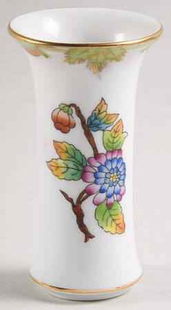 Queen Victoria (Green Border) 3'' Bud Vase