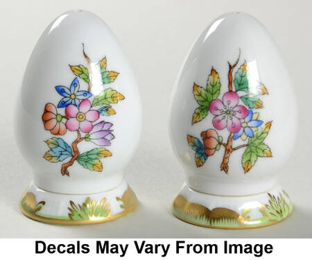 Queen Victoria (Green Border) Salt & Pepper Set with Ceramic Stoppers