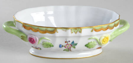 Queen Victoria (Green Border) Mini Tureen No Lid