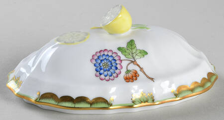 Queen Victoria (Green Border) Lid for Mini Tureen