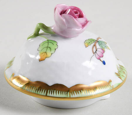 Queen Victoria (Green Border) Lid for Small Coffee Pot