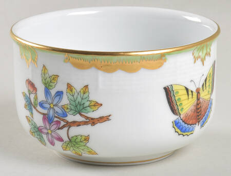 Queen Victoria (Green Border) Mini Sugar Bowl No Lid