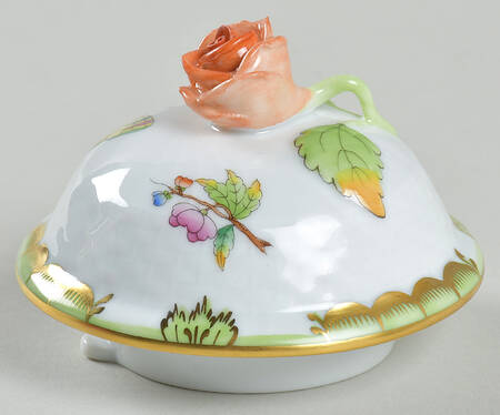 Queen Victoria (Green Border) Lid for Small Coffee Pot