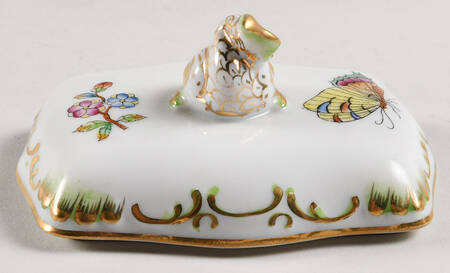 Queen Victoria (Green Border) Lid for Trinket Box