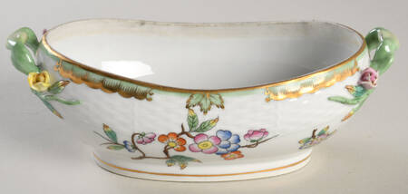 Queen Victoria (Green Border) Miniature Tureen No Lid