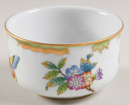 Queen Victoria (Green Border) Mini Sugar Bowl No Lid