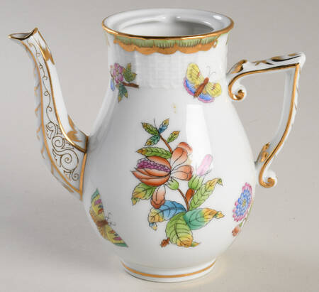 Queen Victoria (Green Border) Small Coffee Pot No Lid