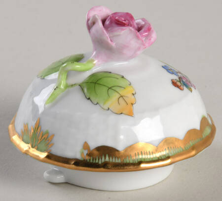 Queen Victoria (Green Border) Lid for Small Coffee Pot