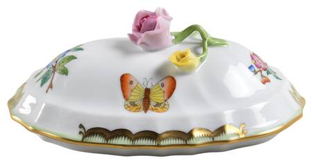 Queen Victoria (Green Border) Lid for Mini Tureen