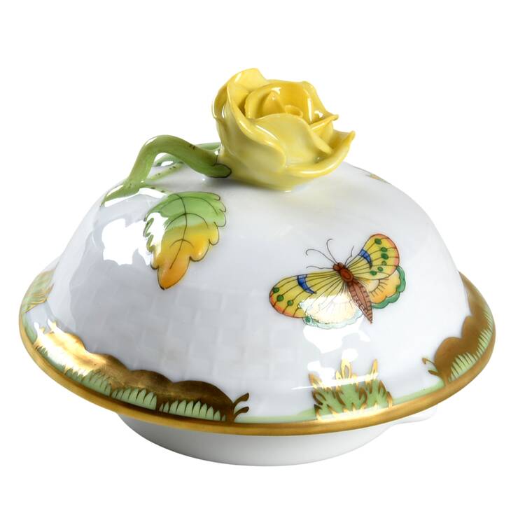 Queen Victoria (Green Border) Lid for Coffee Pot