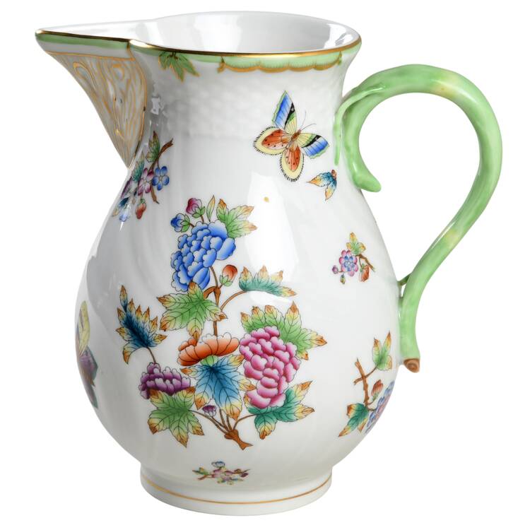 Queen Victoria (Green Border) 48 Oz Pitcher