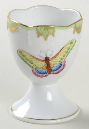 Queen Victoria (Green Border) Single Egg Cup