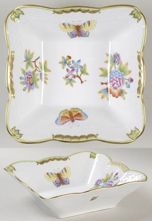 Queen Victoria (Green Border) Individual Salad Bowl