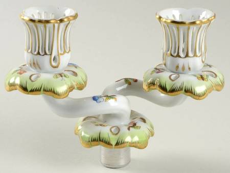 Queen Victoria (Green Border) 2lt Candelabra Arm
