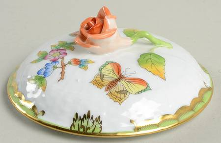 Queen Victoria (Green Border) Lid for Sugar Bowl