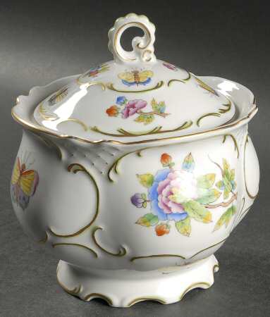 Queen Victoria (Green Border) Candy Jar & Lid