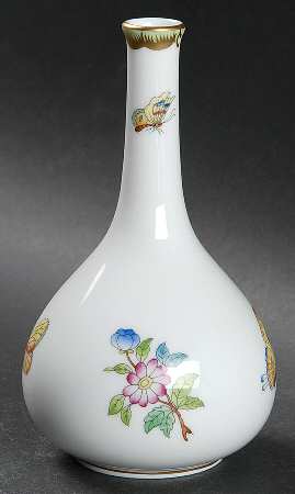 Queen Victoria (Green Border) 5" Bud Vase