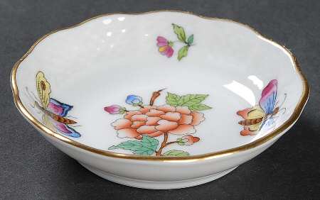 Queen Victoria (Green Border) Individual Salt Dip