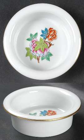 Queen Victoria (Green Border) Center Piece for 7 Pc Hors D'Ouevre Set