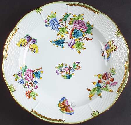 Queen Victoria (Green Border) Dinner Plate