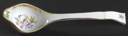 Queen Victoria (Green Border) Gravy Ladle Solid Piece