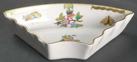Queen Victoria (Green Border) Individual Side Section for 7 Piece Hors d'Oeuvre