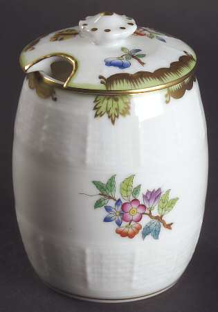 Queen Victoria (Green Border) Jam/Jelly & Lid