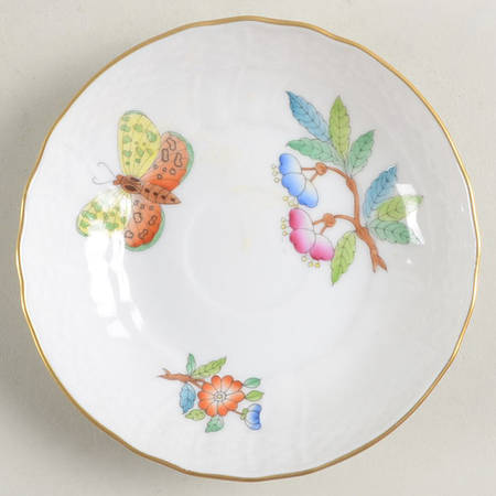 Queen Victoria Older (VA) Saucer for Flat Demitasse Cup