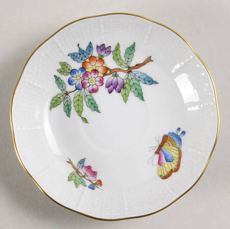 Queen Victoria Older (VA) Saucer for Flat Demitasse Cup