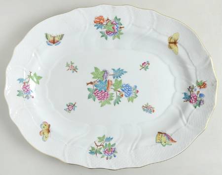 Queen Victoria Older (VA) 16" Oval Serving Platter