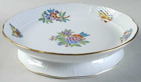 Queen Victoria Older (VA) 9" Fruit/Salad Bowl W/Pedestal Base
