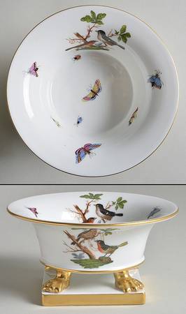 Rothschild Bird (RO) 3" Footed Urn