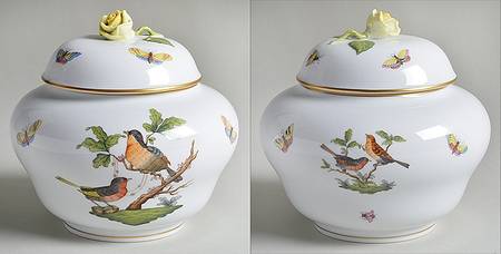 Rothschild Bird (RO) Ginger Jar & Lid