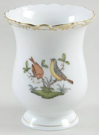 Rothschild Bird (RO) 5" Embossed Vase