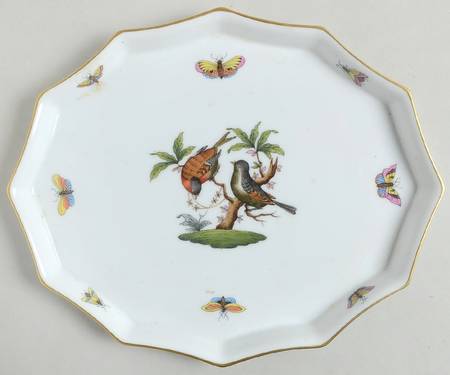 Rothschild Bird (RO) 9" Scalloped Tray