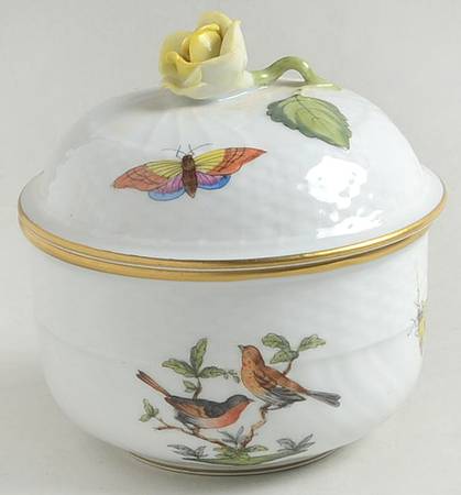 Rothschild Bird (RO) Mini Sugar Bowl & Lid