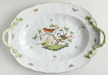 Rothschild Bird (RO) 17" Oval Handled Platter