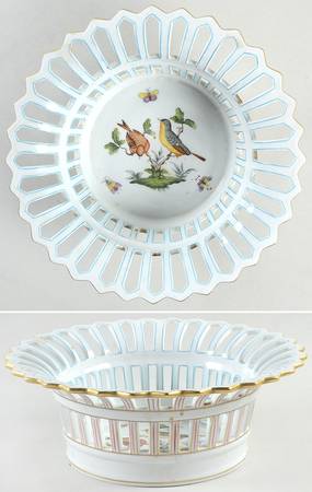 Rothschild Bird (RO) 9" Round Open Weave Basket